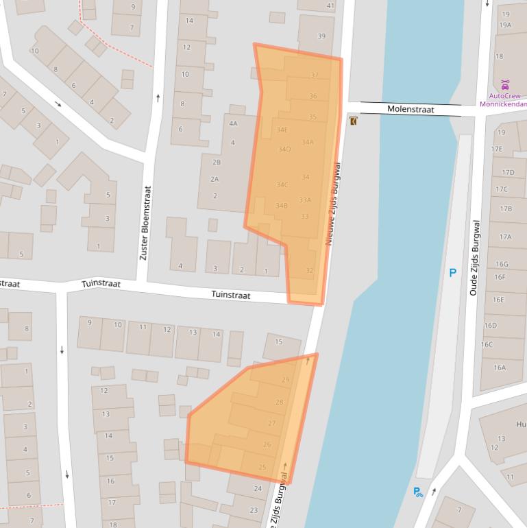 Kaart van postcodegebied 1141TE.