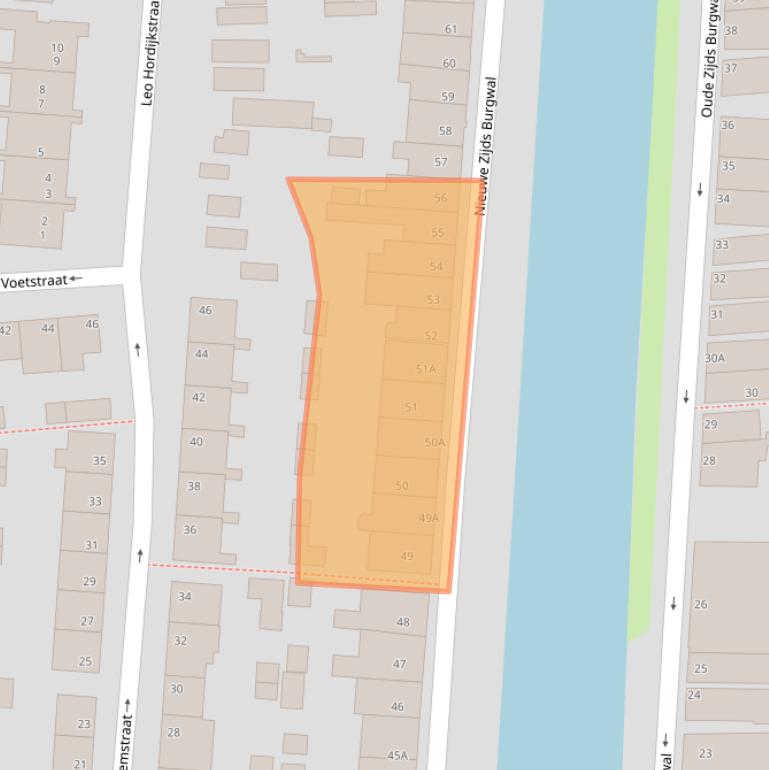 Kaart van postcodegebied 1141TH.