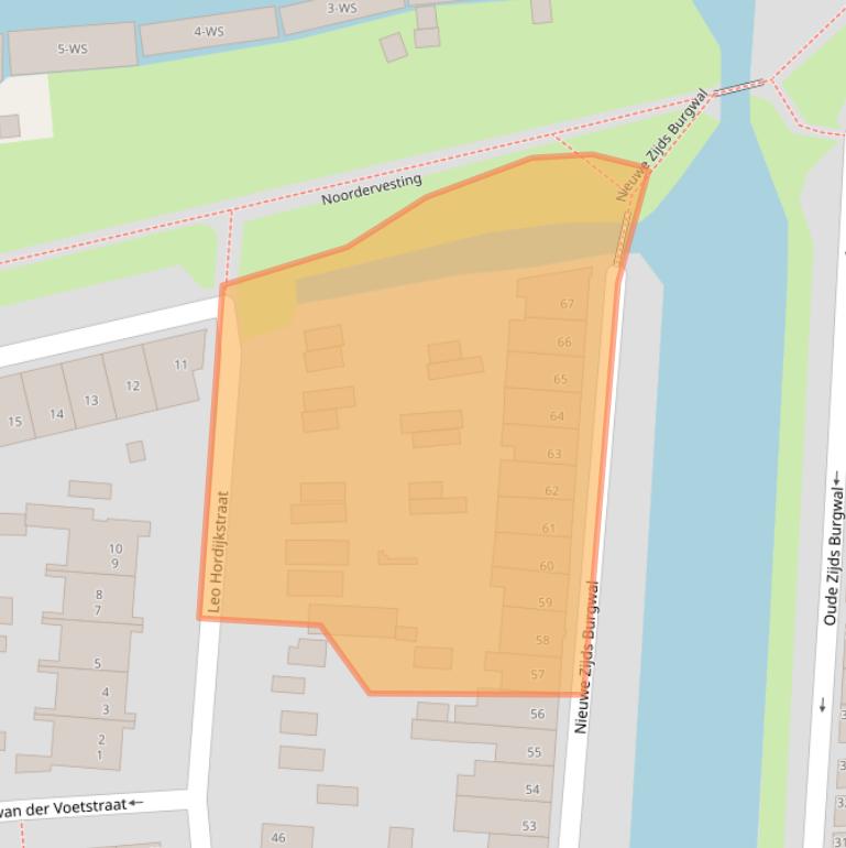 Kaart van postcodegebied 1141TJ.
