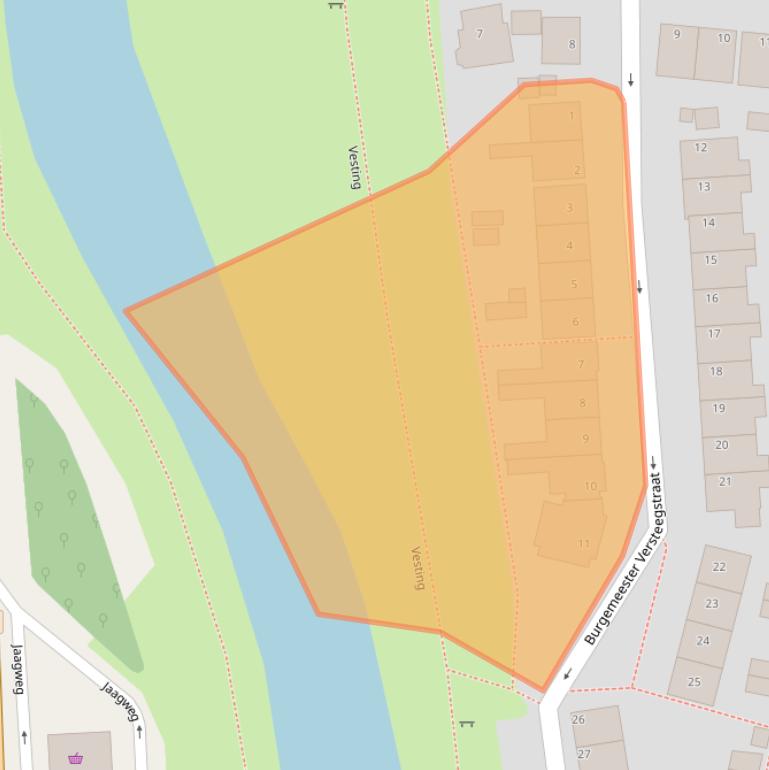 Kaart van postcodegebied 1141TK.