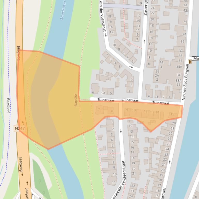 Kaart van postcodegebied 1141TP.