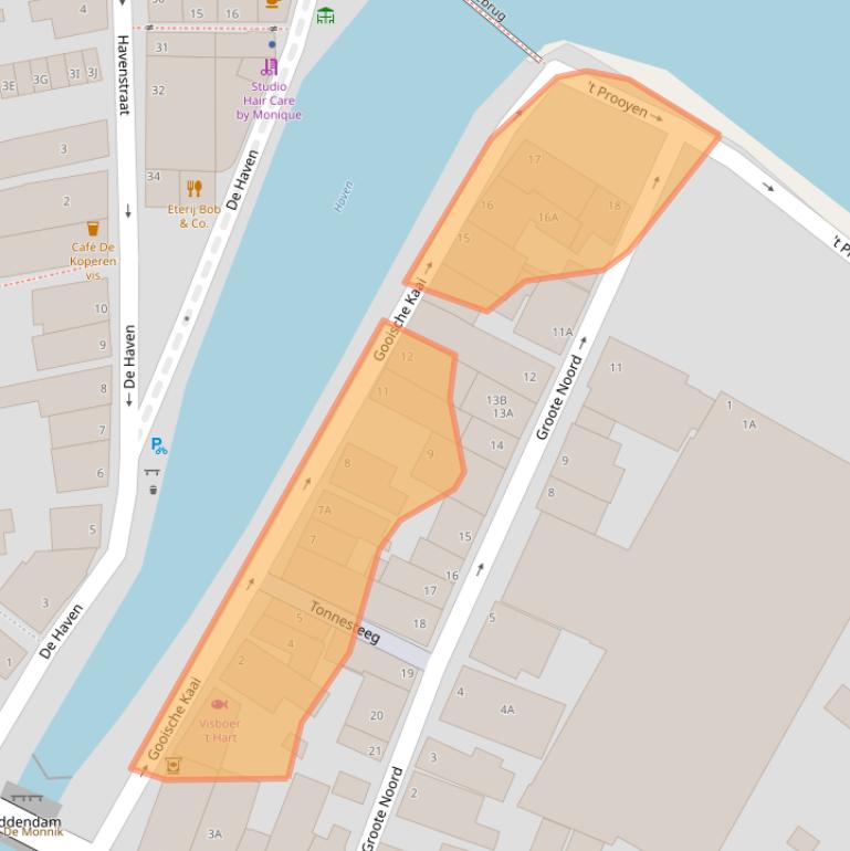 Kaart van postcodegebied 1141TV.