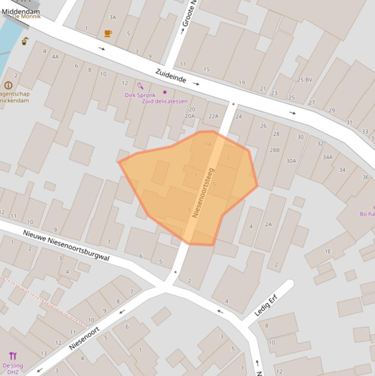 Kaart van postcodegebied 1141VA.