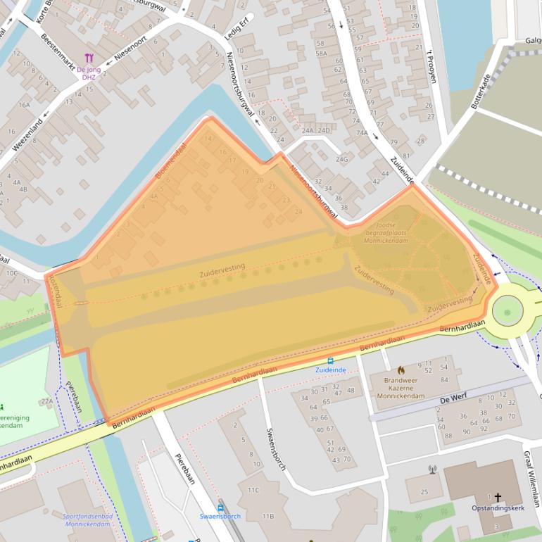 Kaart van postcodegebied 1141VC.