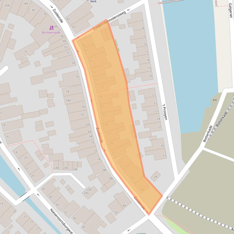 Kaart van postcodegebied 1141VH.