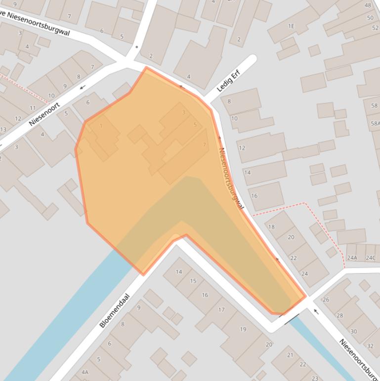 Kaart van postcodegebied 1141VL.