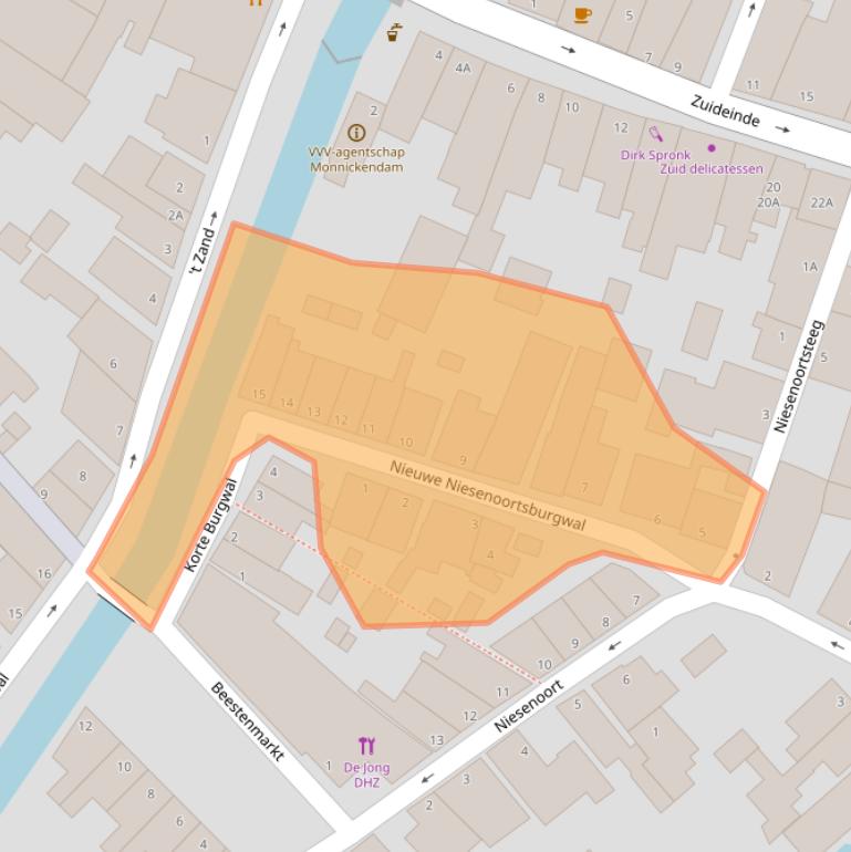 Kaart van postcodegebied 1141VP.