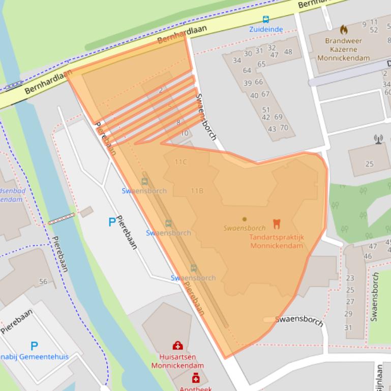 Kaart van postcodegebied 1141VZ.