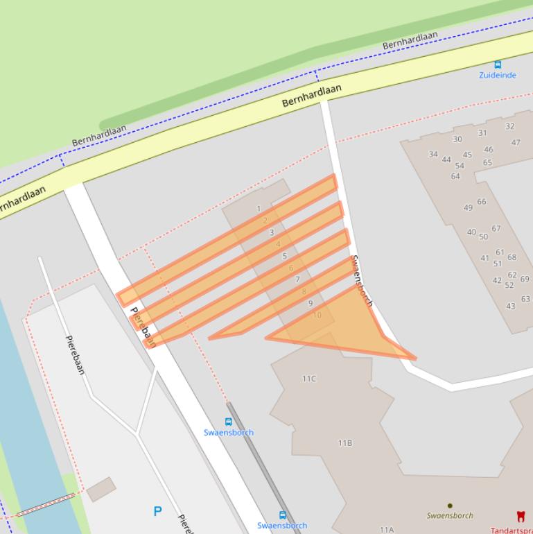 Kaart van postcodegebied 1141WB.