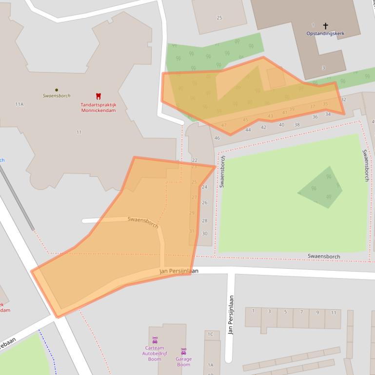 Kaart van postcodegebied 1141WC.