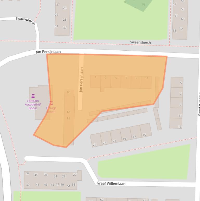 Kaart van postcodegebied 1141WH.