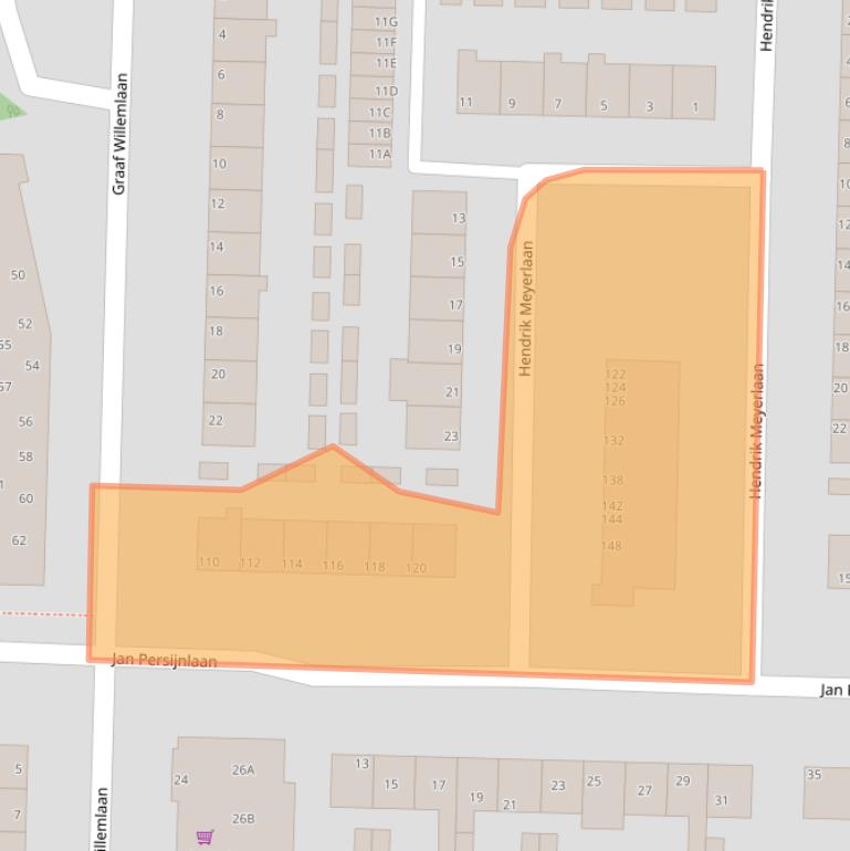 Kaart van postcodegebied 1141WN.
