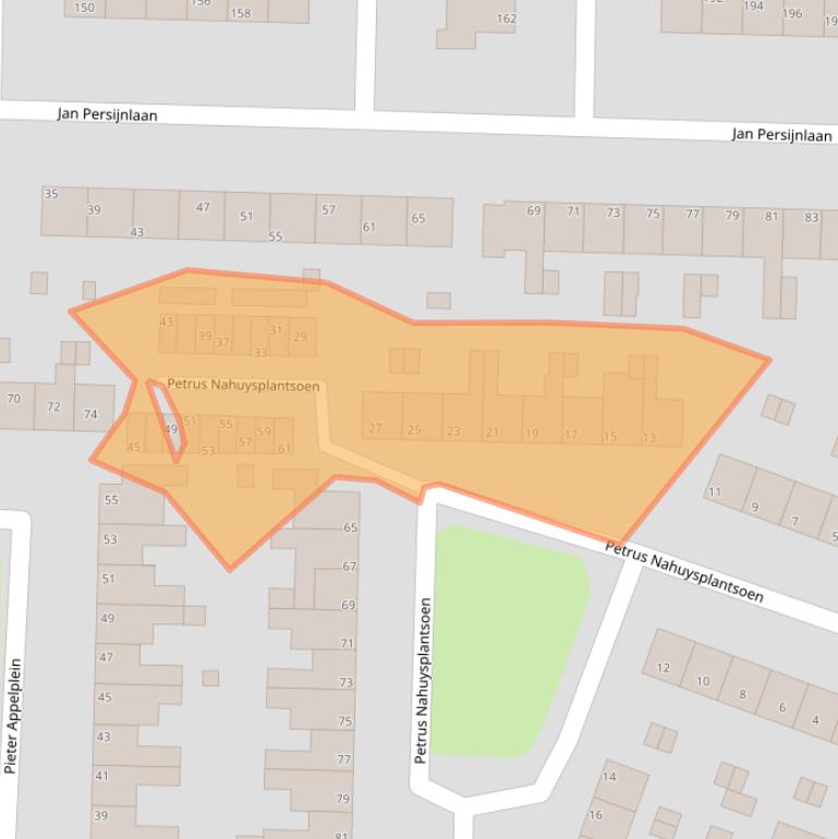 Kaart van postcodegebied 1141WT.