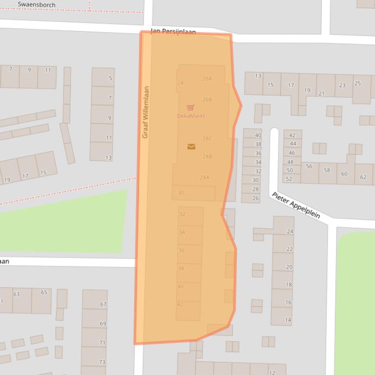 Kaart van postcodegebied 1141XL.