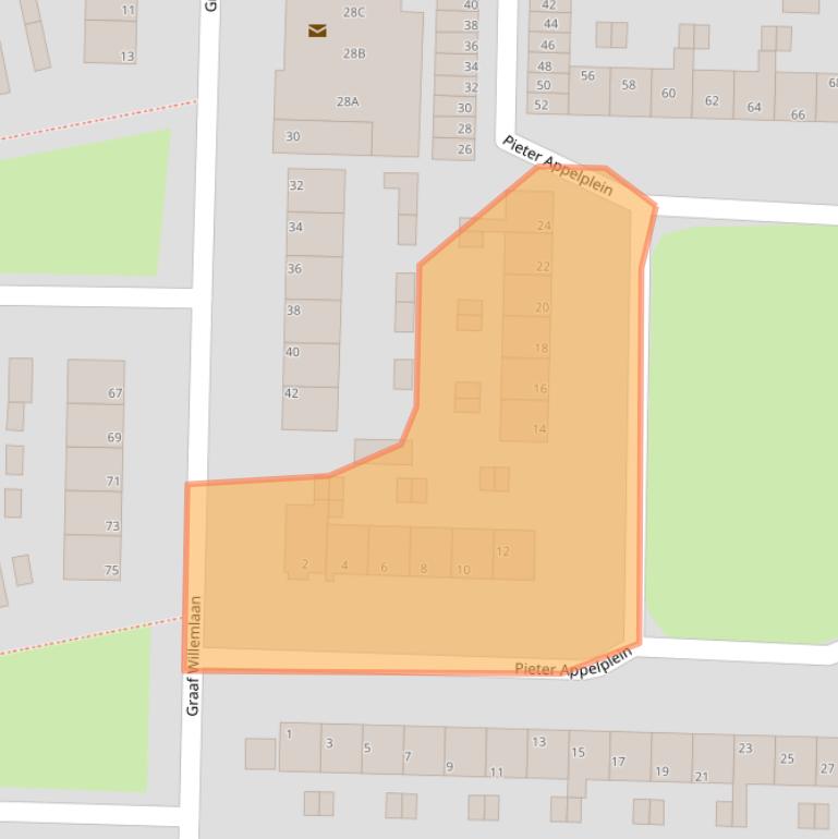 Kaart van postcodegebied 1141XR.