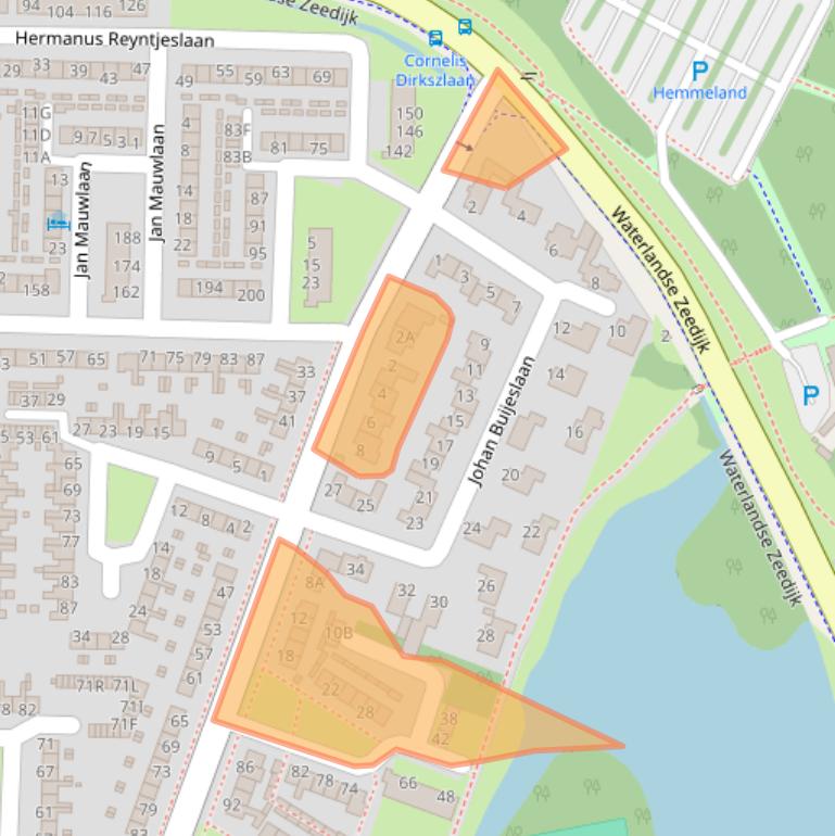 Kaart van postcodegebied 1141ZA.