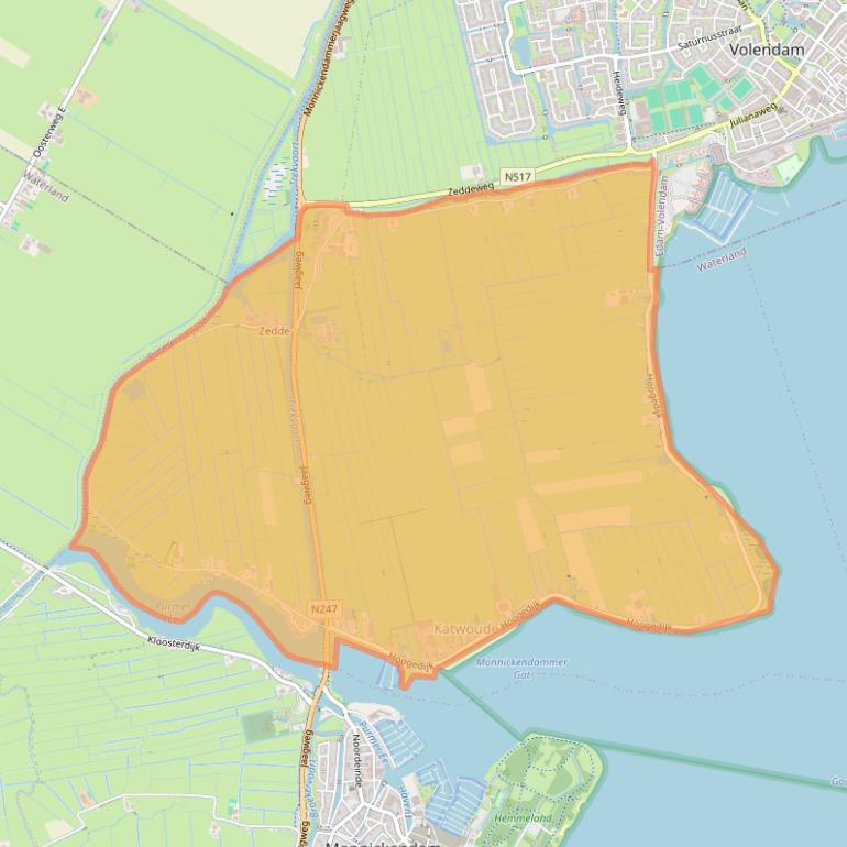 Kaart van postcodegebied 1145.