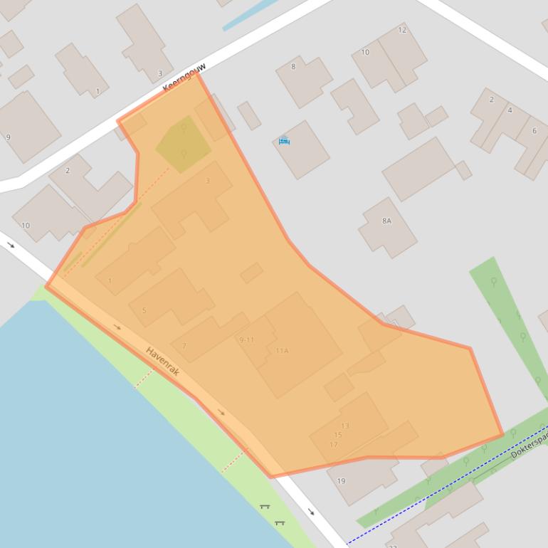 Kaart van postcodegebied 1151AE.