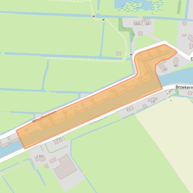 Kaart van postcodegebied 1151AV.