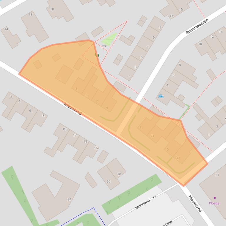 Kaart van postcodegebied 1151AX.