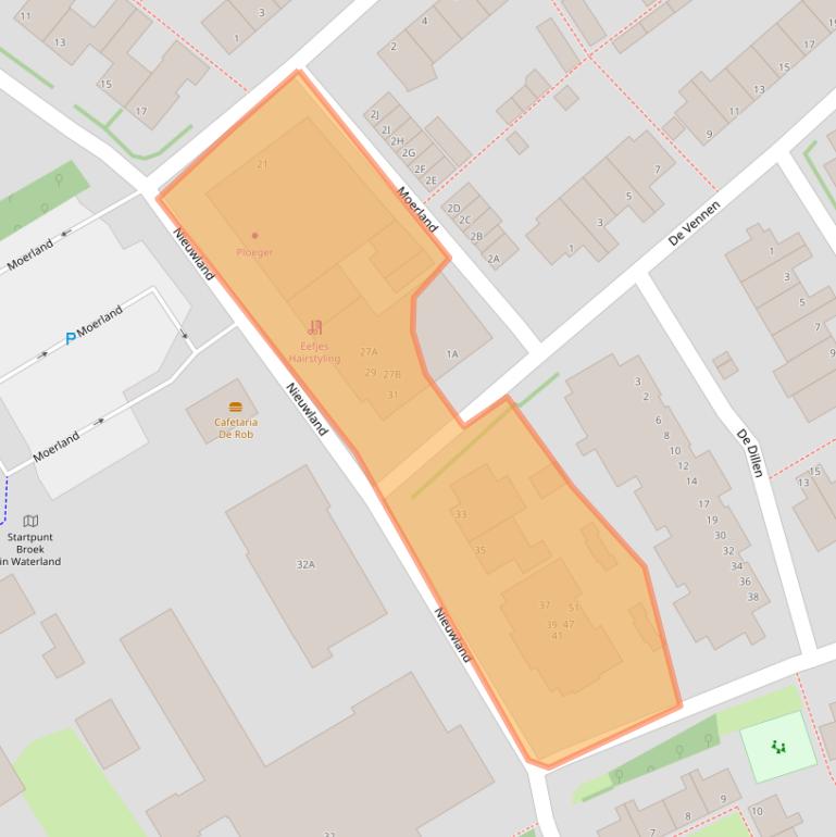 Kaart van postcodegebied 1151AZ.