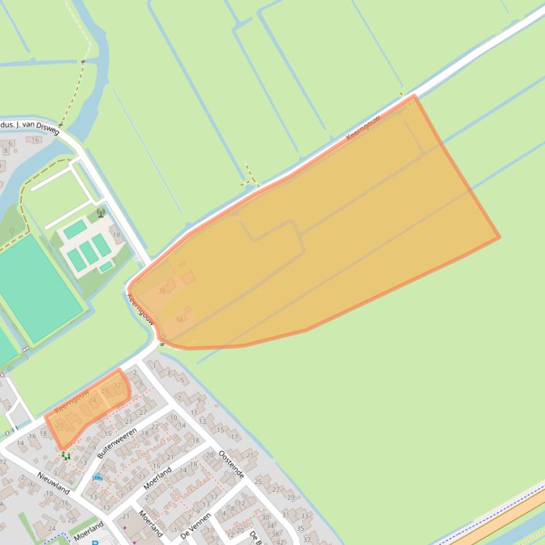 Kaart van postcodegebied 1151BD.