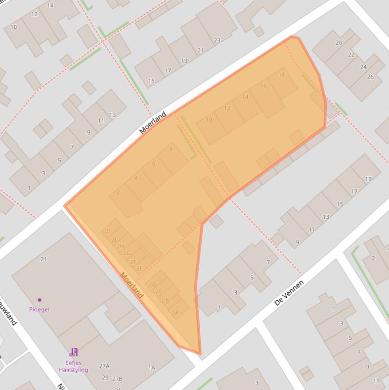 Kaart van postcodegebied 1151BJ.