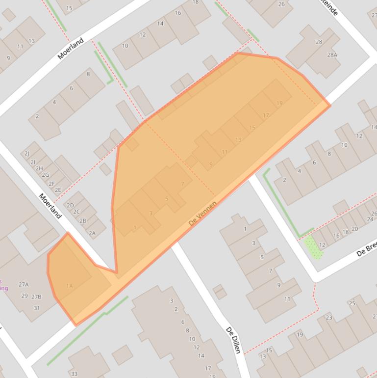 Kaart van postcodegebied 1151BK.