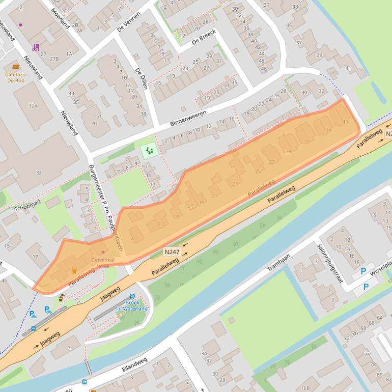 Kaart van postcodegebied 1151BS.