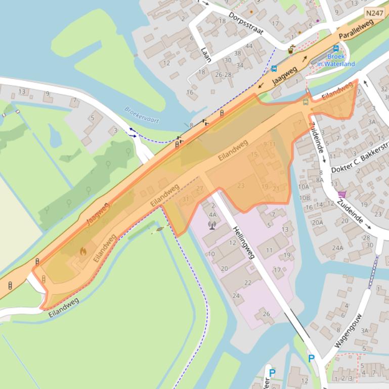 Kaart van postcodegebied 1151BZ.