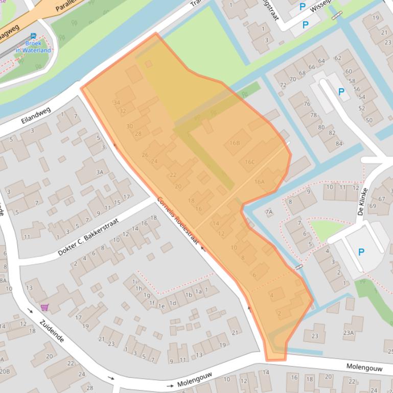 Kaart van postcodegebied 1151CB.