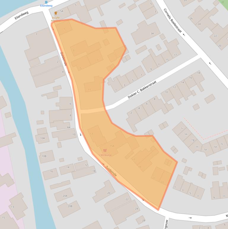 Kaart van postcodegebied 1151CN.