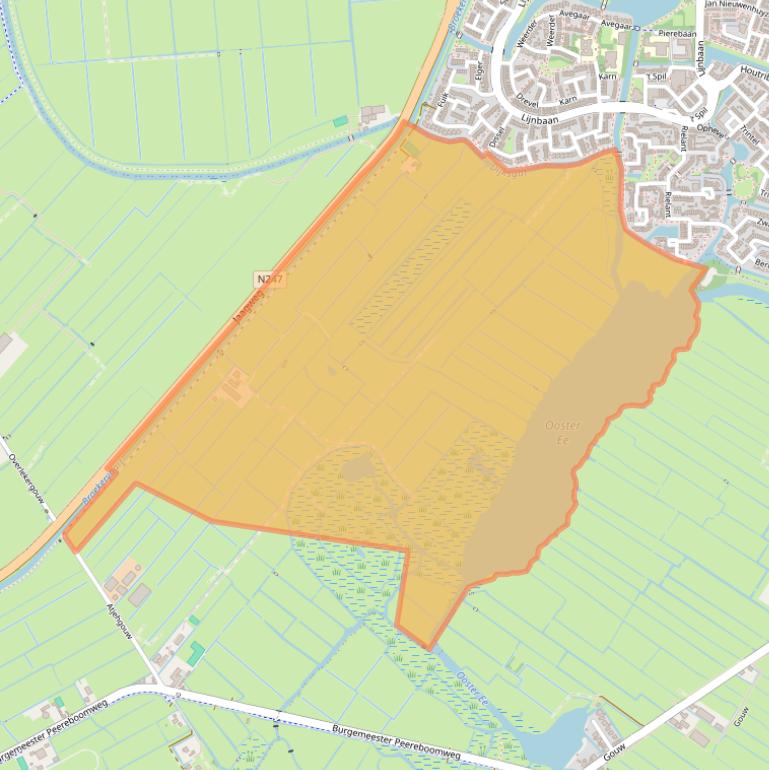 Kaart van postcodegebied 1151CT.