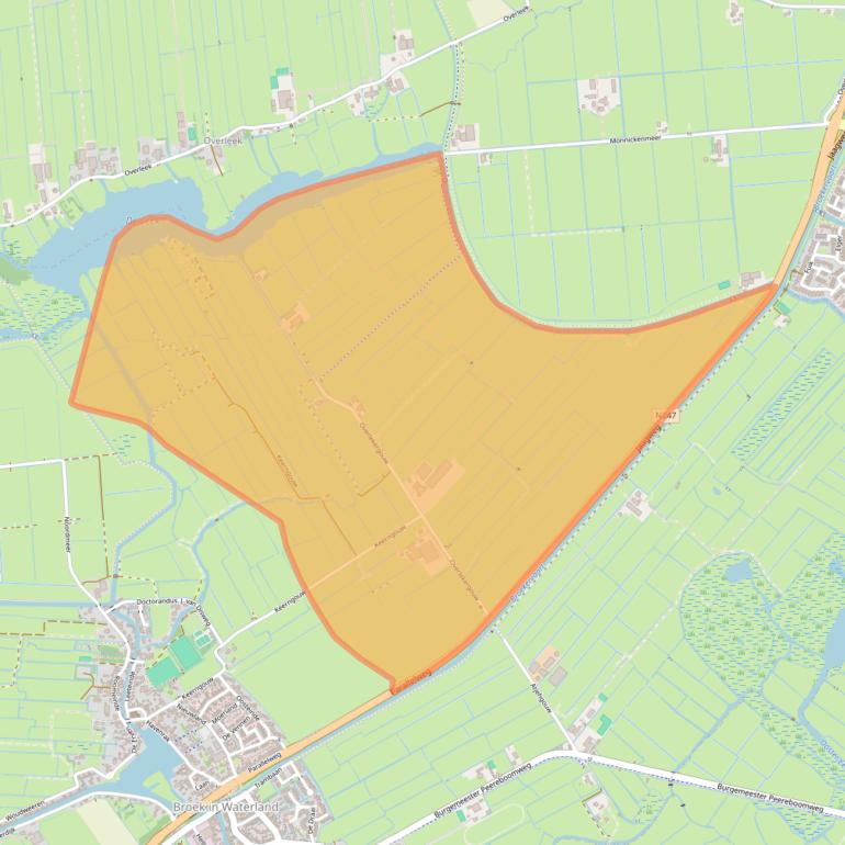 Kaart van postcodegebied 1151CX.