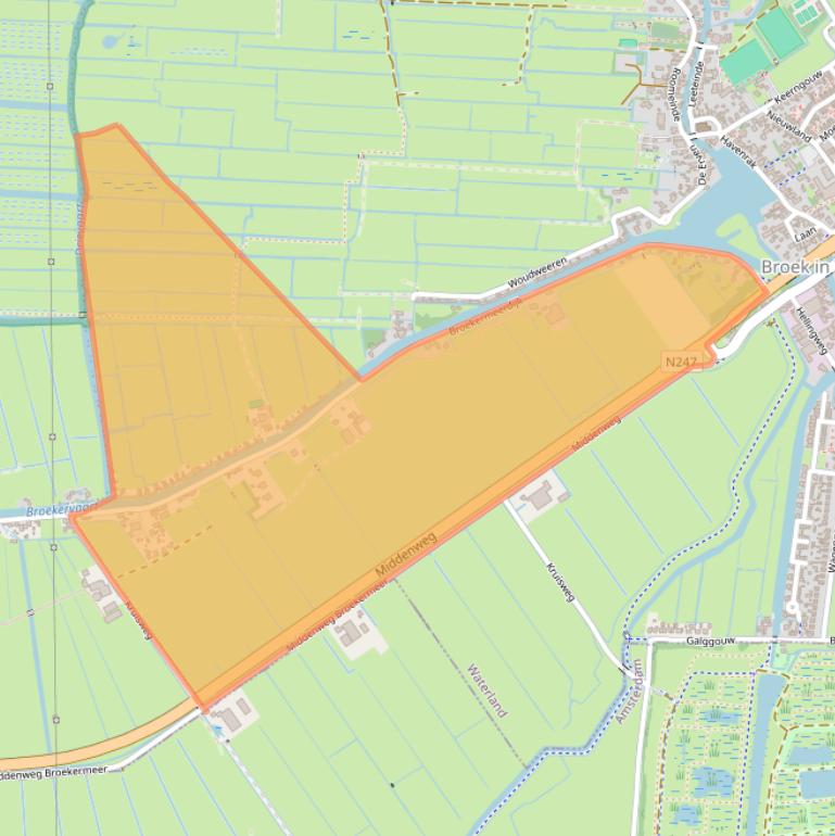 Kaart van postcodegebied 1151CZ.