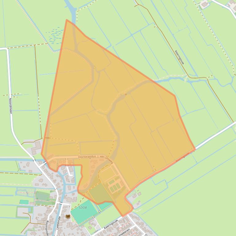 Kaart van postcodegebied 1151DA.