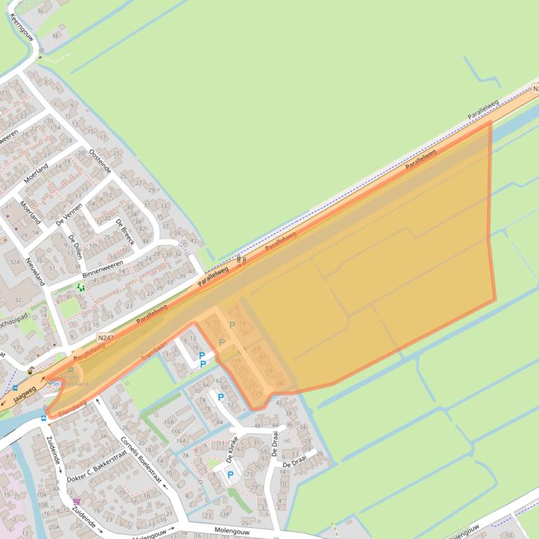 Kaart van postcodegebied 1151DJ.