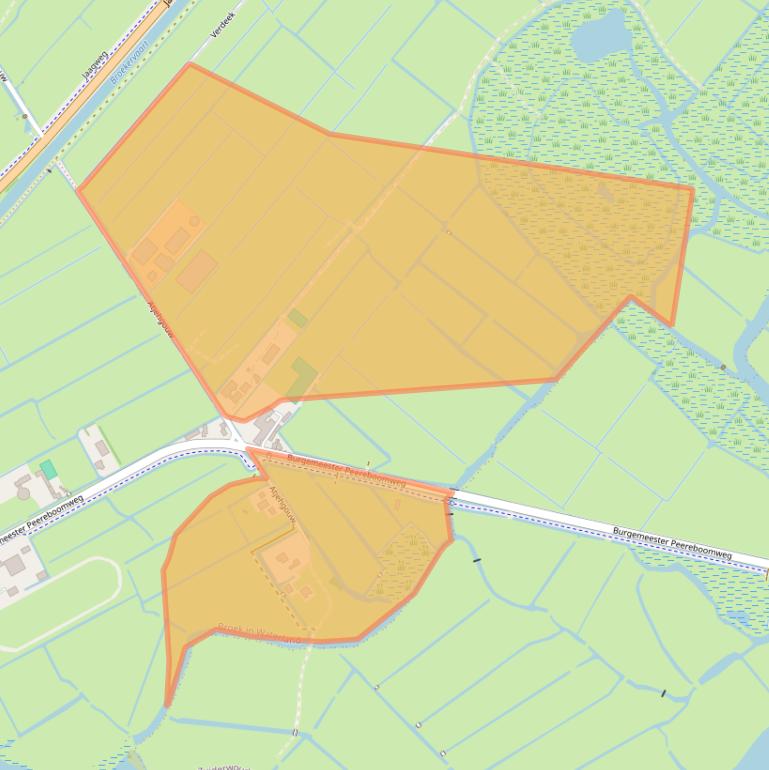 Kaart van postcodegebied 1151EB.