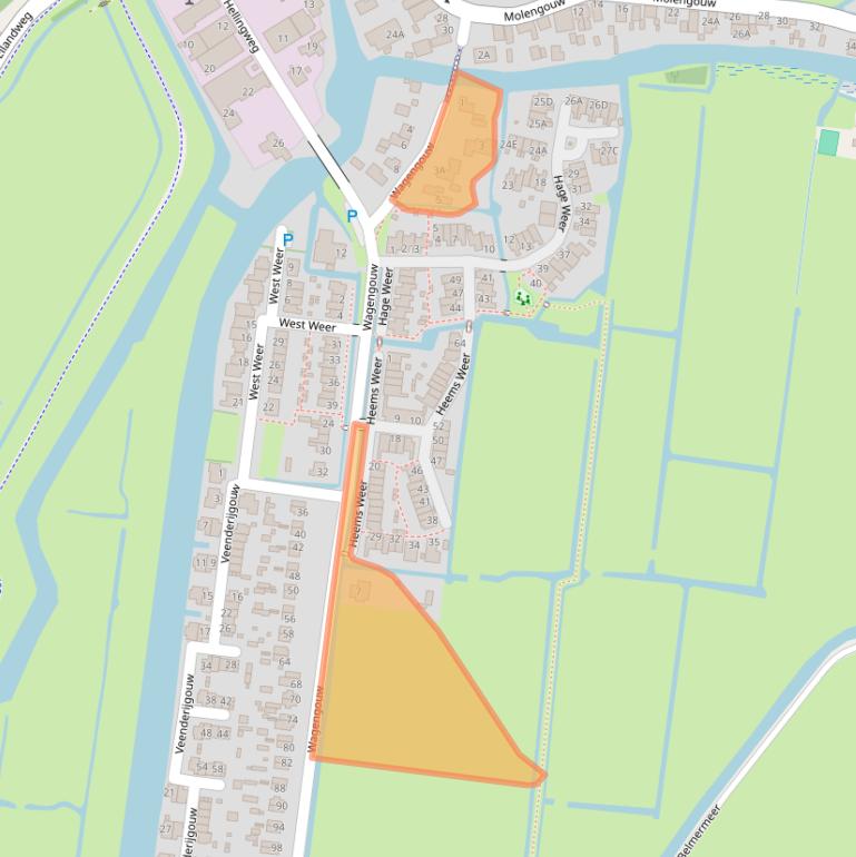 Kaart van postcodegebied 1151EE.