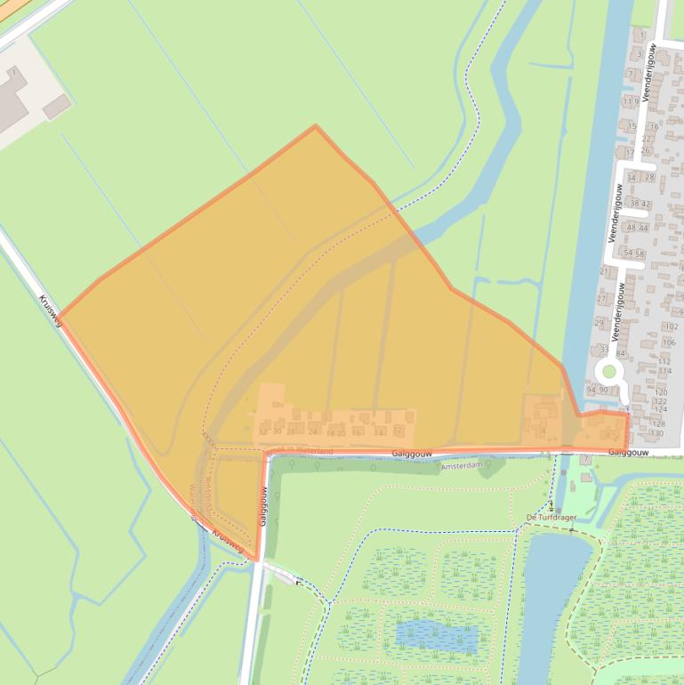 Kaart van postcodegebied 1151EM.