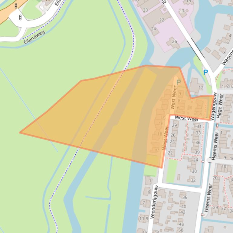 Kaart van postcodegebied 1151GA.