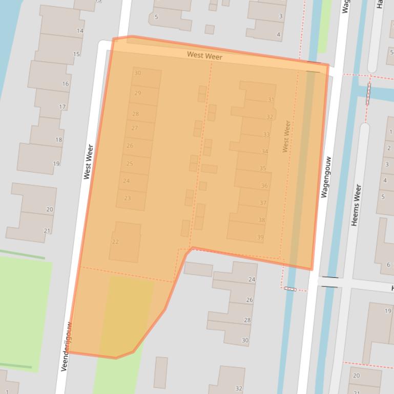 Kaart van postcodegebied 1151GB.