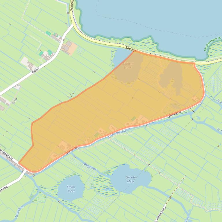 Kaart van postcodegebied 1153PH.