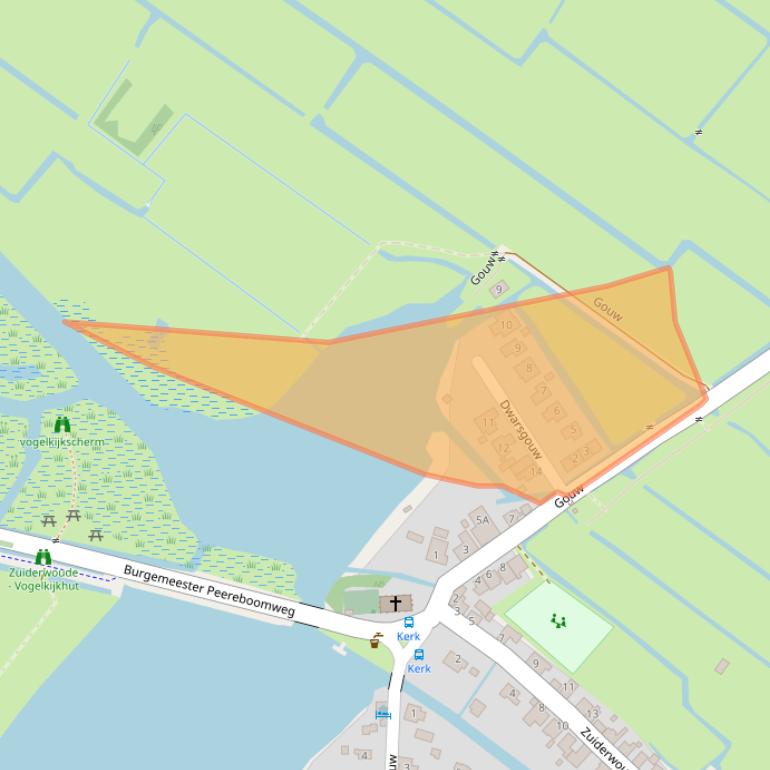 Kaart van postcodegebied 1153PM.