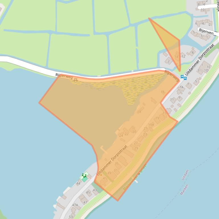 Kaart van postcodegebied 1154PS.