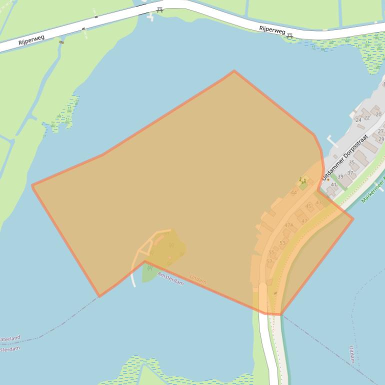 Kaart van postcodegebied 1154PT.