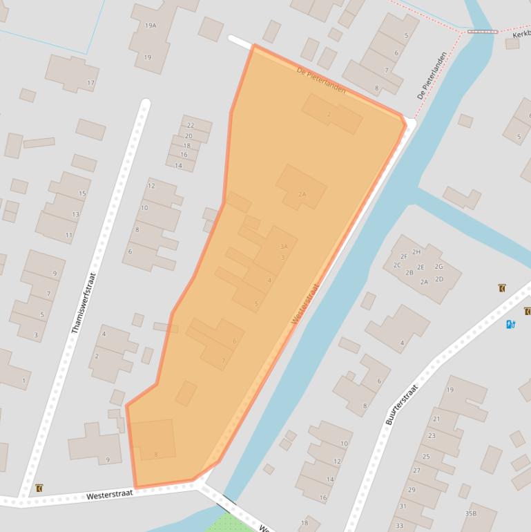 Kaart van postcodegebied 1156AB.