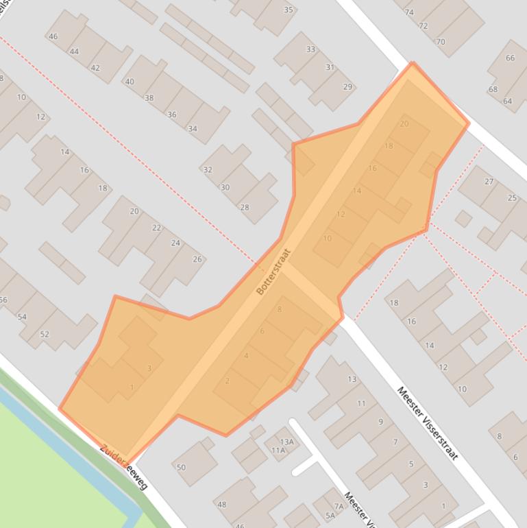 Kaart van postcodegebied 1156CH.