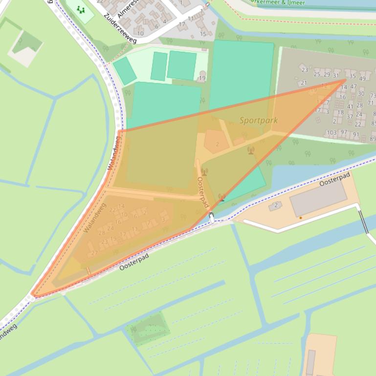 Kaart van postcodegebied 1156DJ.