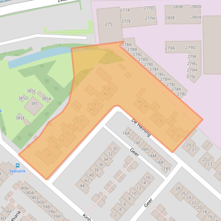 Kaart van postcodegebied 1161AD.